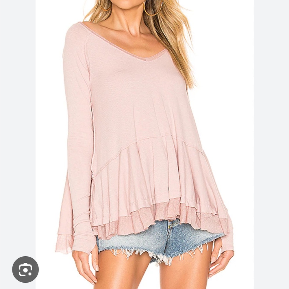 Free People Tangerine Tee in Mauve